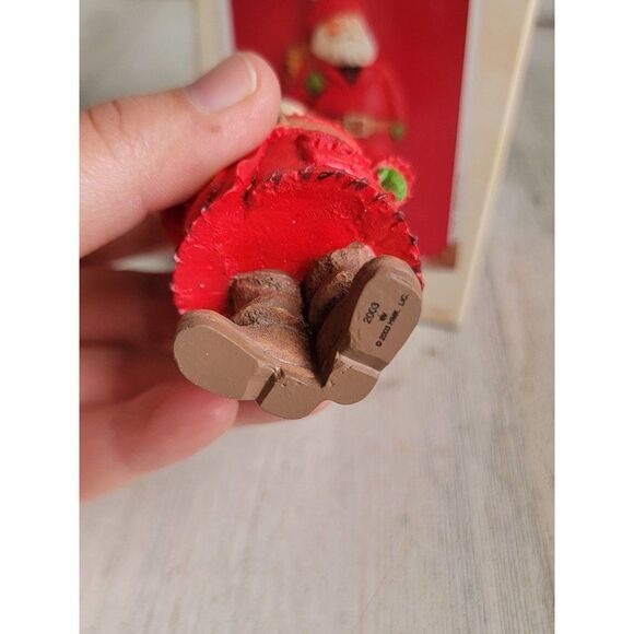 Hallmark 2003 Kris Kringle ornament Xmas Santa Claus rustic - Picture 7 of 7